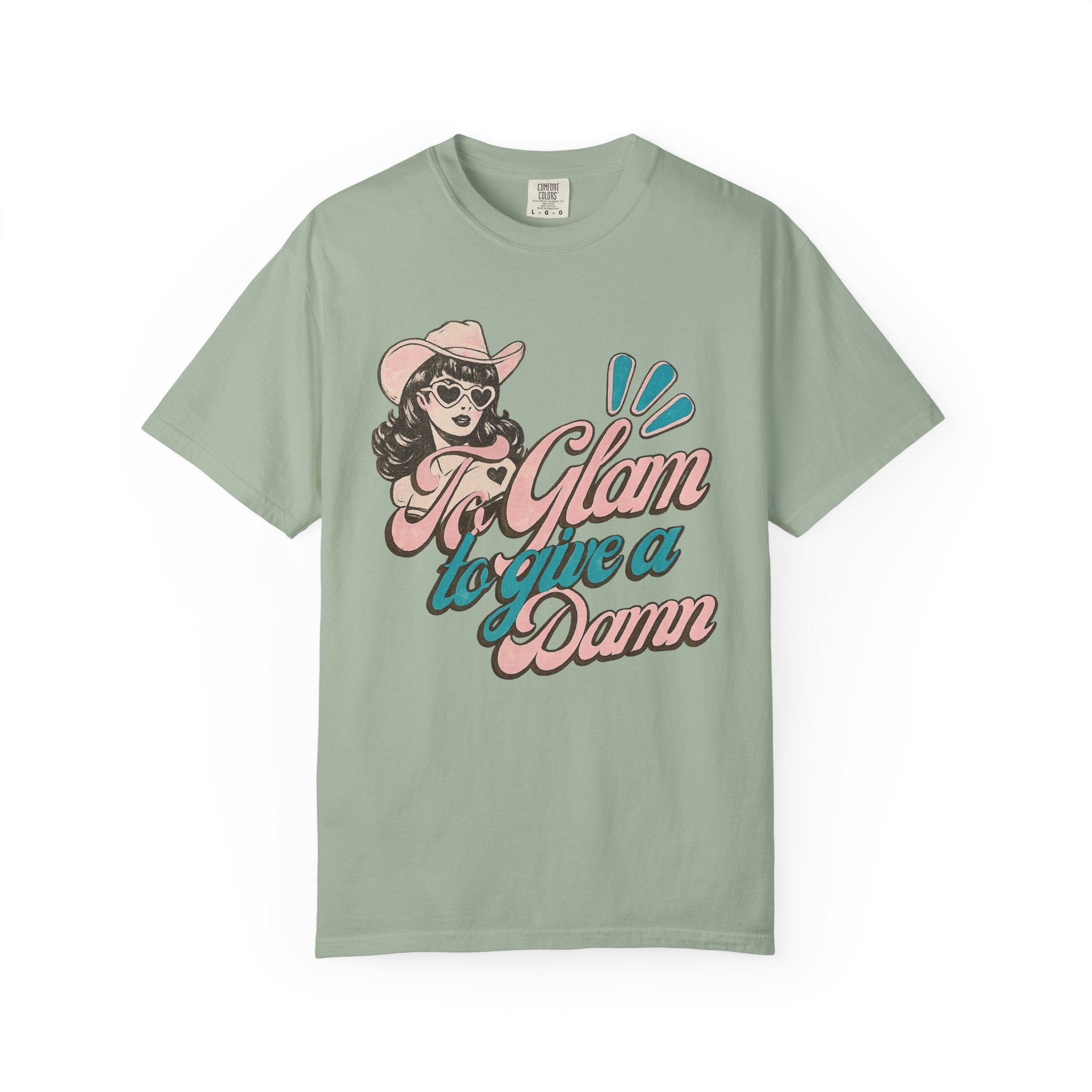 Retro Cowgirl 'To Glam to Give a Damn' Graphic Tee
