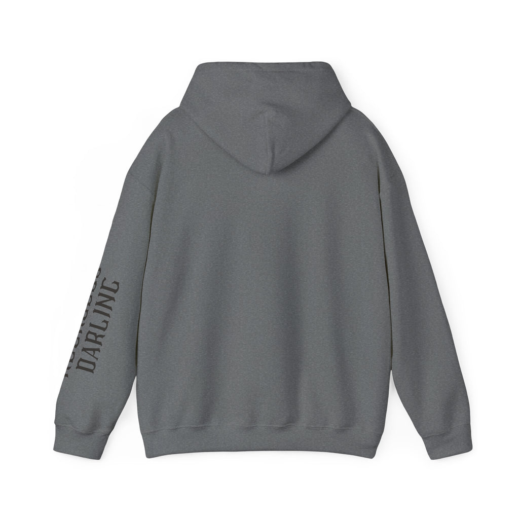 Chaos Hoodie - "I Bring The Chaos" Graphic Hooded Sweatshirt with Sleeve Text