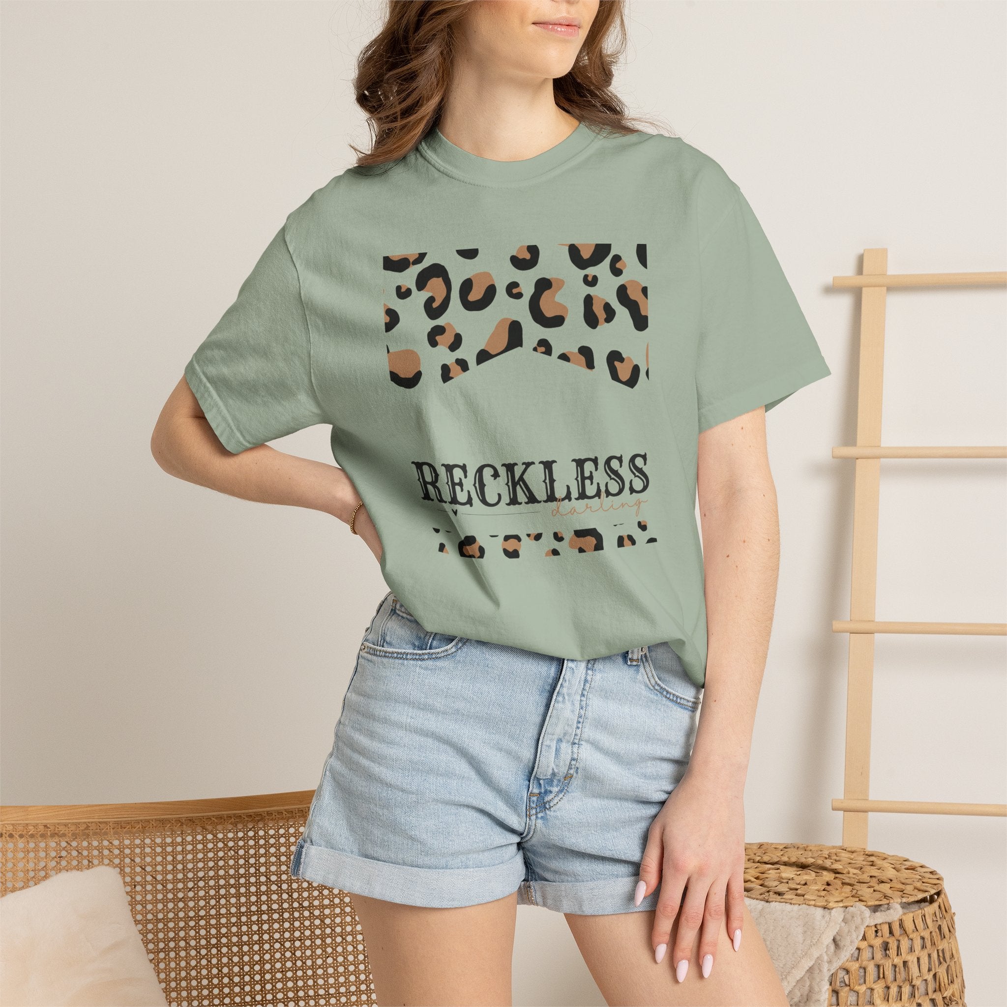 Reckless Darling Leopard Print T-Shirt