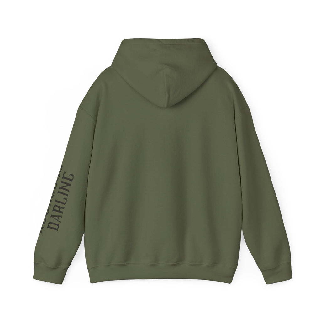 Chaos Hoodie - "I Bring The Chaos" Graphic Hooded Sweatshirt with Sleeve Text