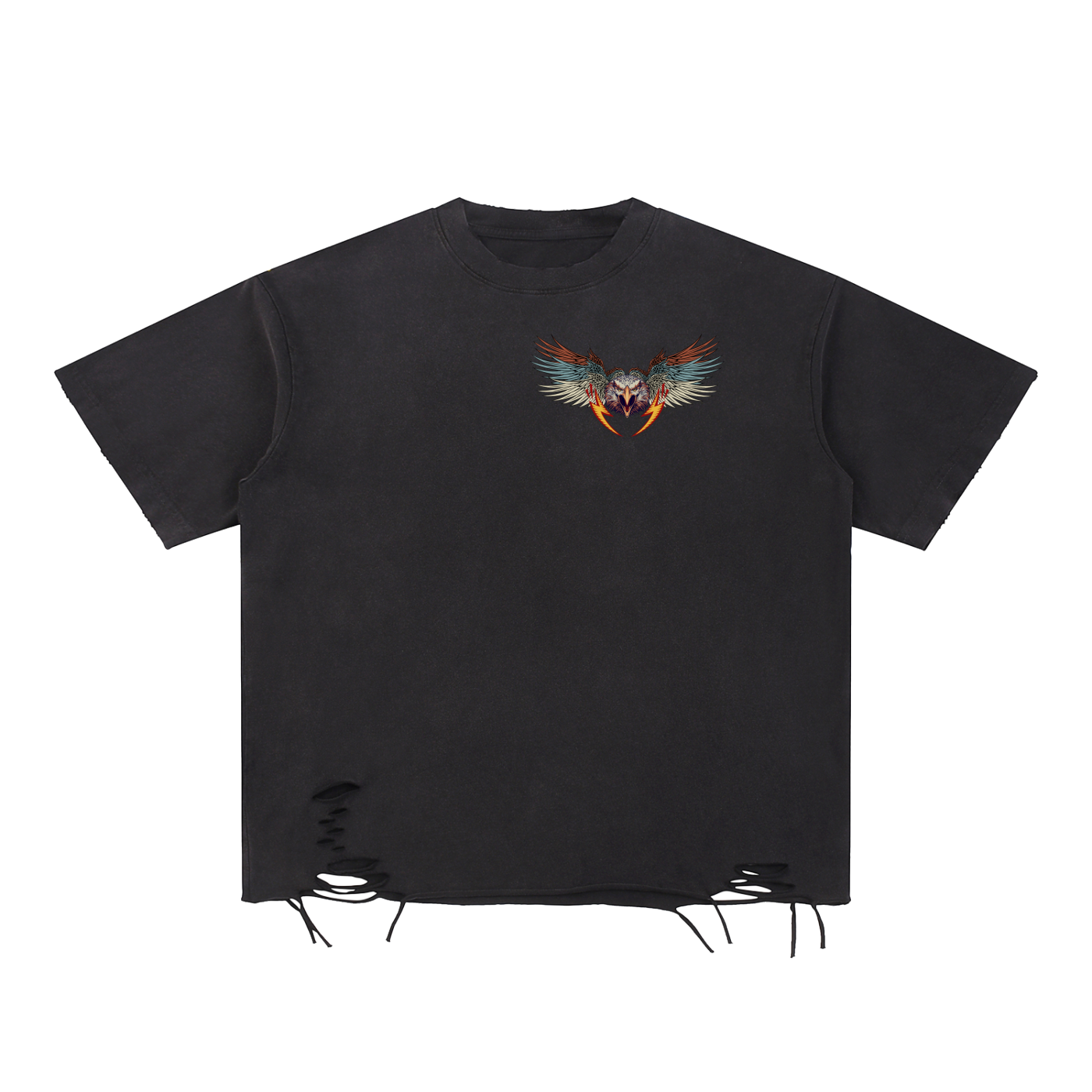 Snow Washed Raw-Hem T-Shirt - Reckless Darling World Tour