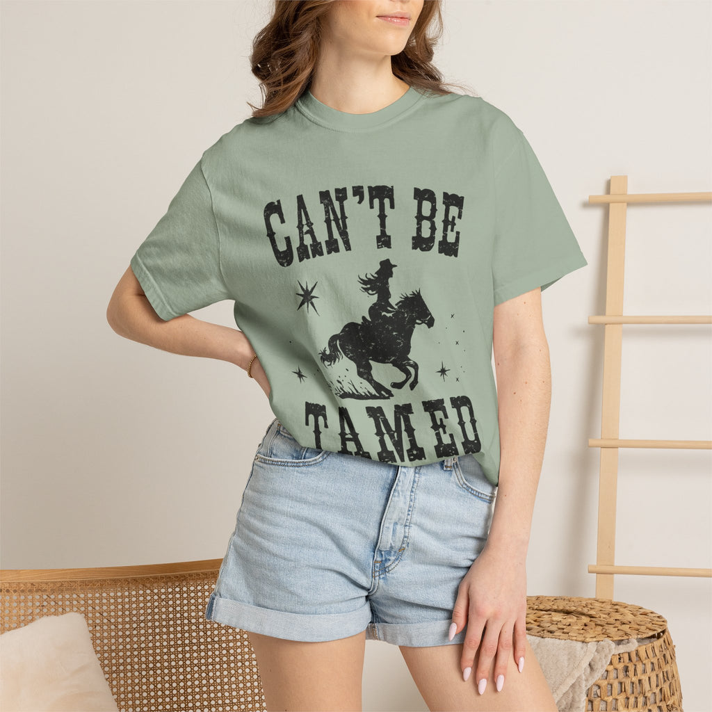 Can’t Be Tamed Western T-Shirt — Cowboy Horse Graphic Tee