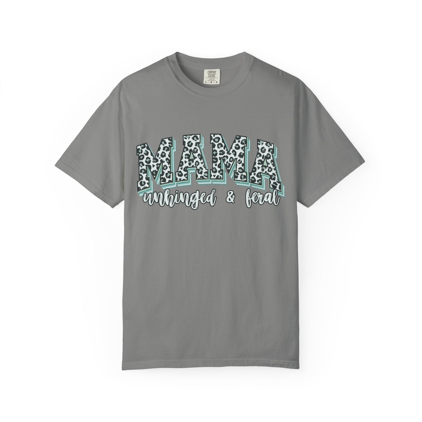 Mama Mom Leopard Print T-Shirt — Mama Managed & Fed Graphic Tee