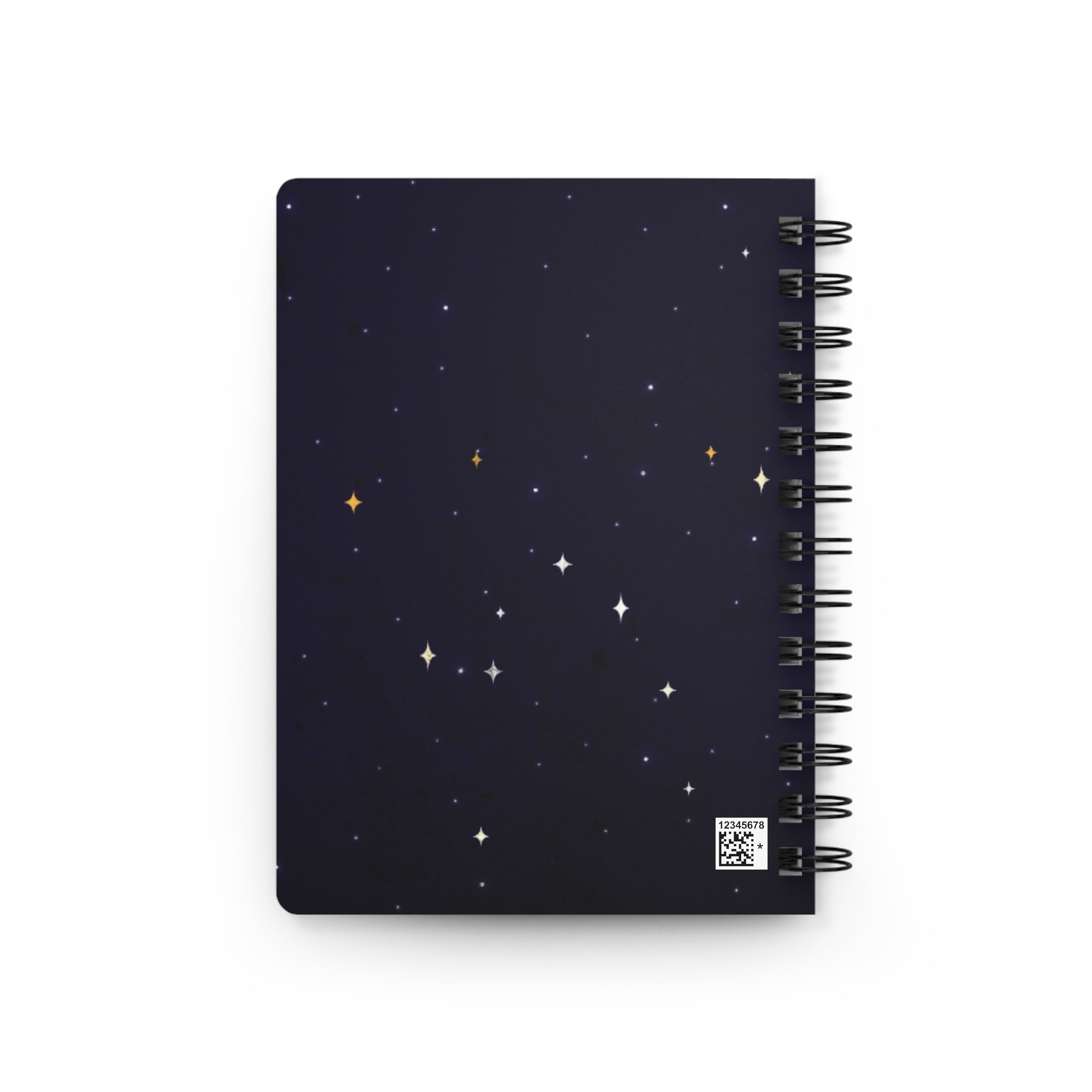 Midnight Confessions Spiral Journal — Night Sky Line Notebook for Late-Night Thoughts & Journaling
