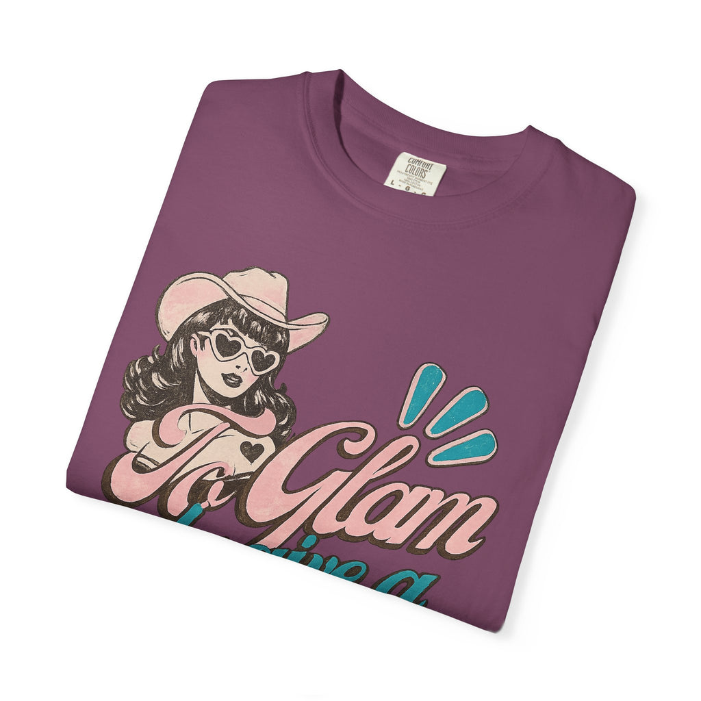 Retro Cowgirl 'To Glam to Give a Damn' Graphic Tee