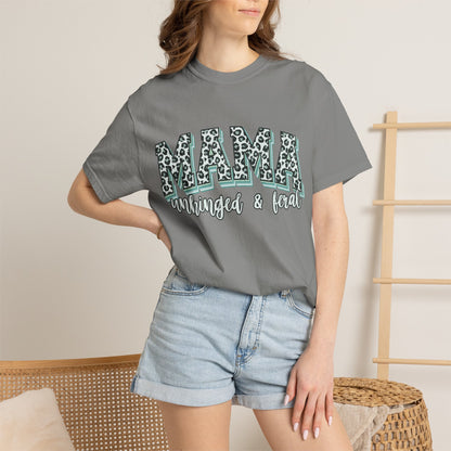 Mama Mom Leopard Print T-Shirt — Mama Managed & Fed Graphic Tee