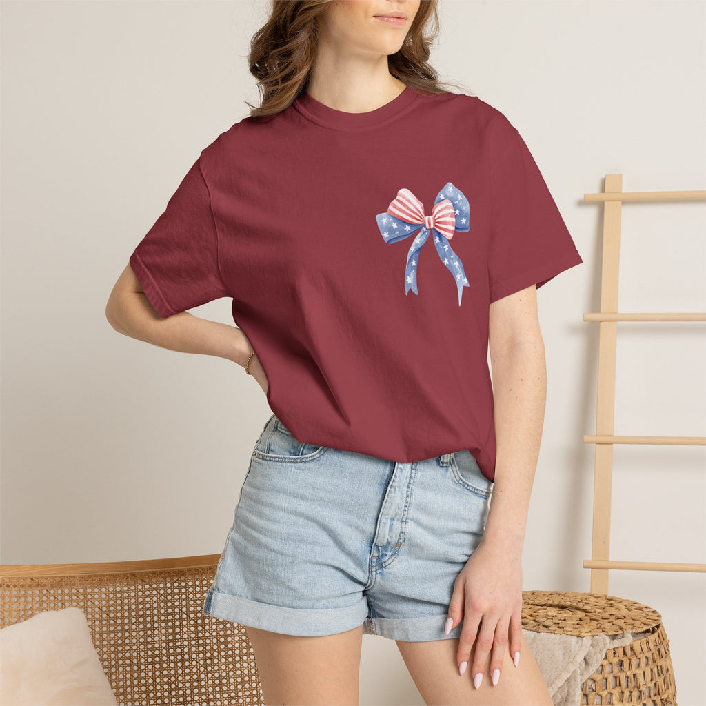 Patriotic Cowboy Boot T-Shirt — "Stars, Stripes & Southern Nights" Design