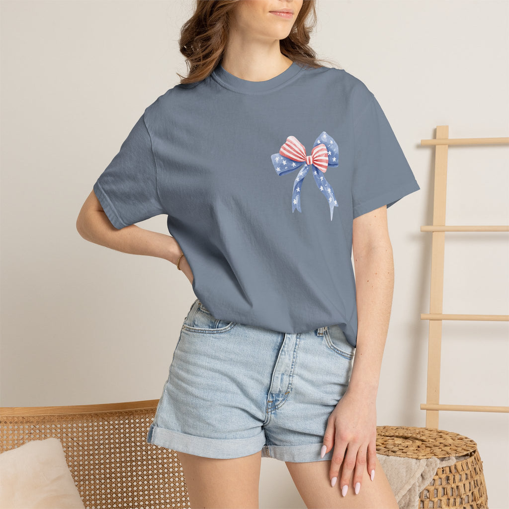 Patriotic Cowboy Boot T-Shirt — "Stars, Stripes & Southern Nights" Design
