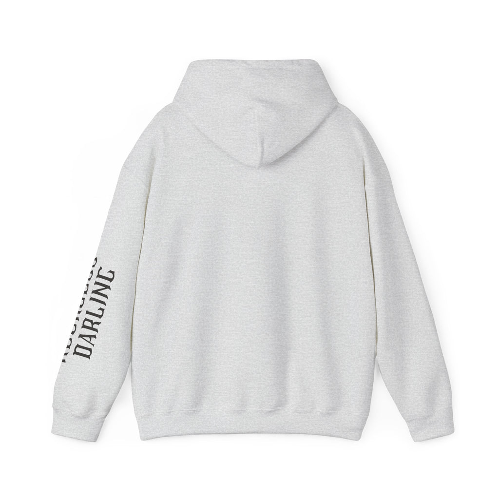 Chaos Hoodie - "I Bring The Chaos" Graphic Hooded Sweatshirt with Sleeve Text
