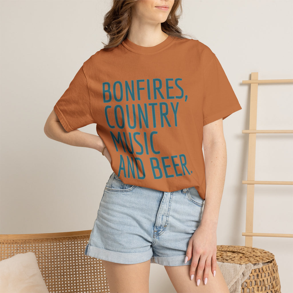 Bonfires, Country Music and Beer T-Shirt