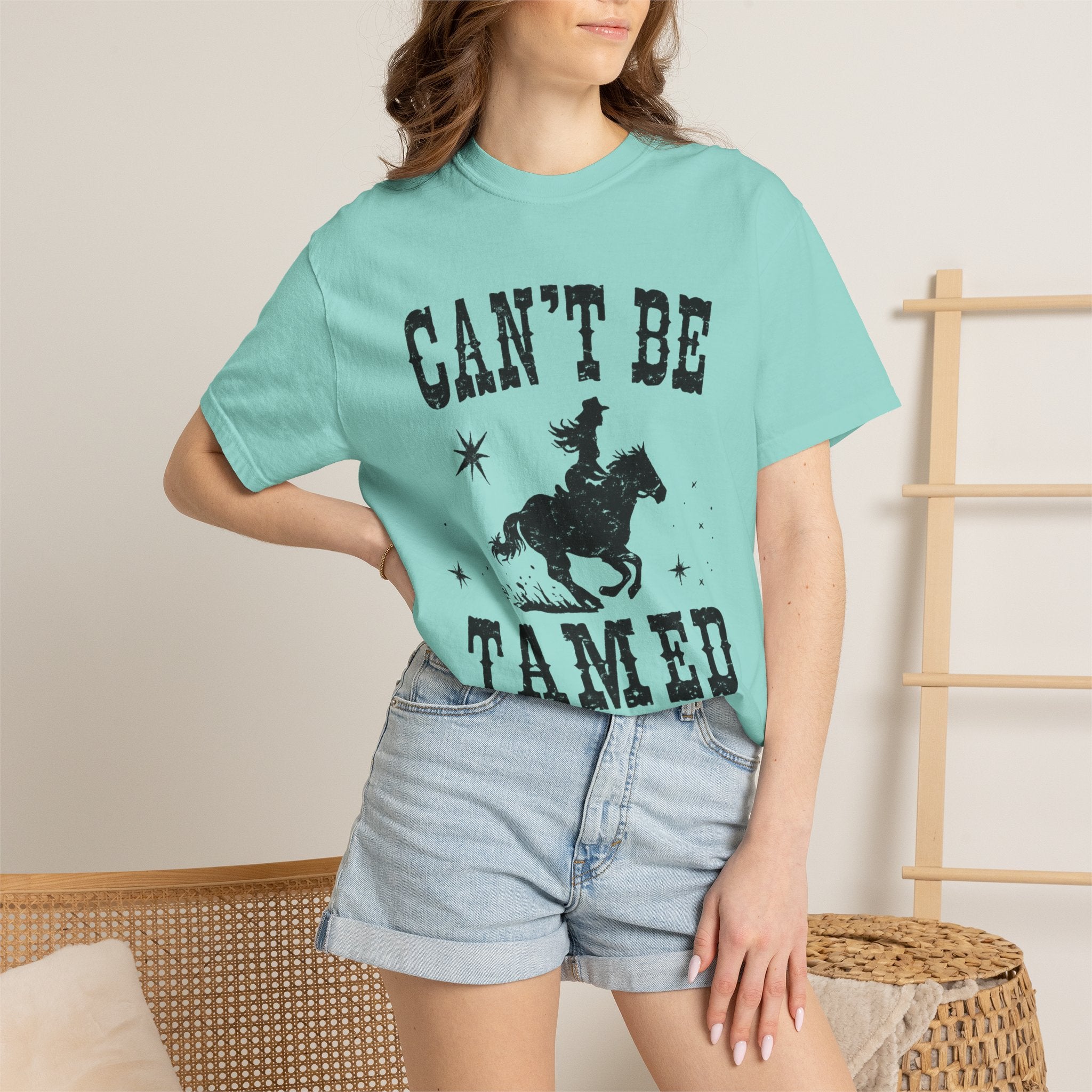 Can’t Be Tamed Western T-Shirt — Cowboy Horse Graphic Tee