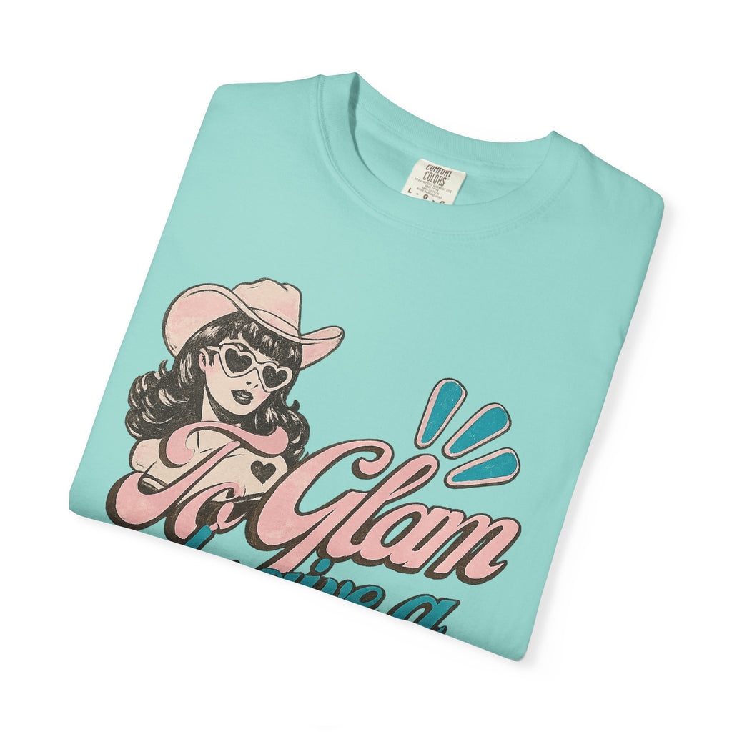 Retro Cowgirl 'To Glam to Give a Damn' Graphic Tee