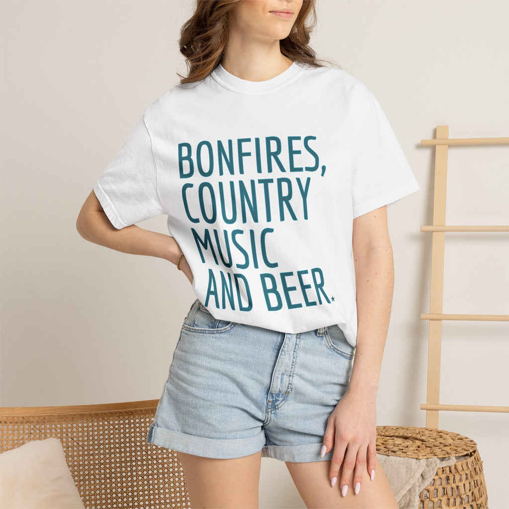 Bonfires, Country Music and Beer T-Shirt