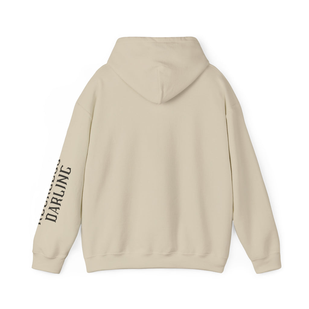 Chaos Hoodie - "I Bring The Chaos" Graphic Hooded Sweatshirt with Sleeve Text