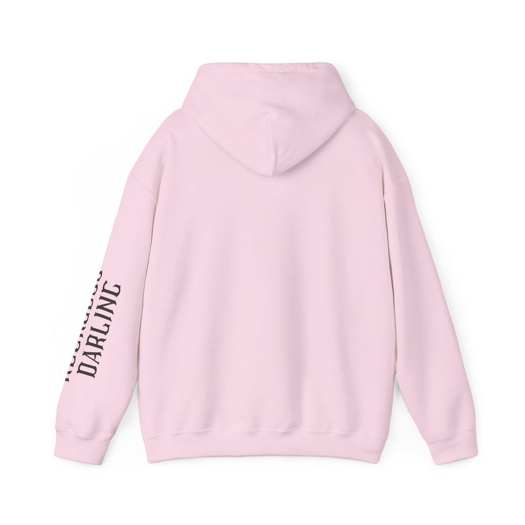 Chaos Hoodie - "I Bring The Chaos" Graphic Hooded Sweatshirt with Sleeve Text