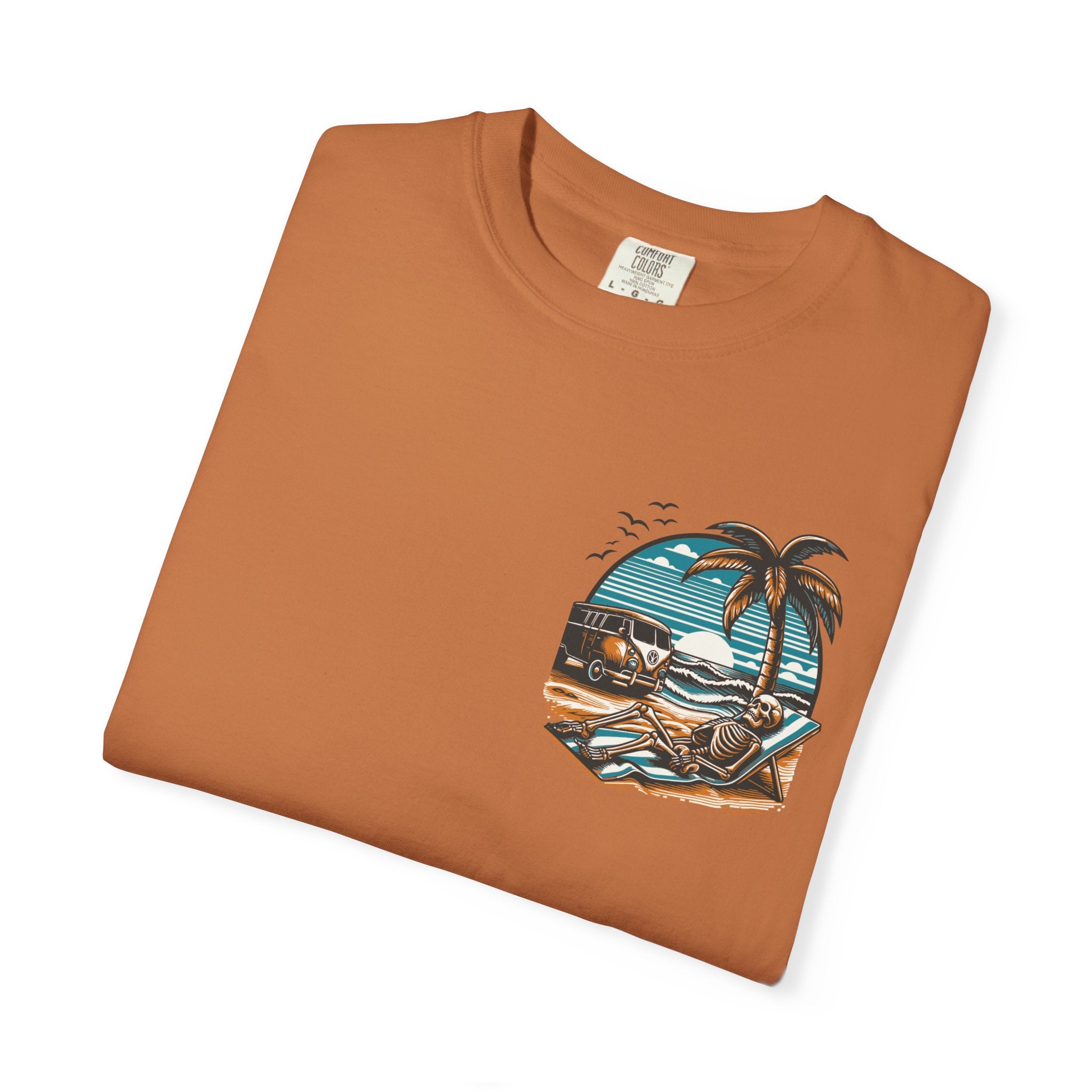 Graphic T-Shirt — "Reckless Darling: Tan Lines, Thick Thighs & Bad Decisions" Beach Van Design