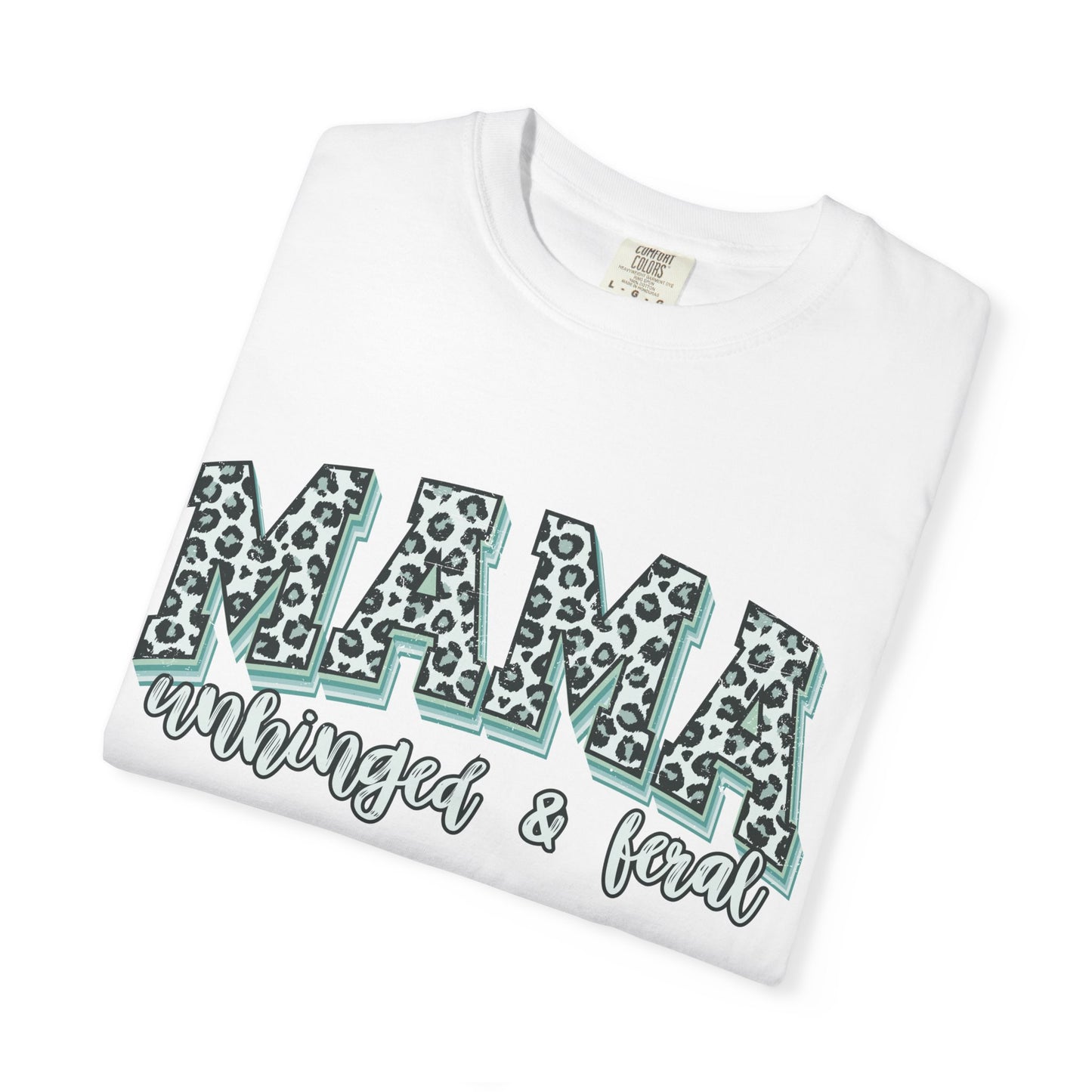 Mama Mom Leopard Print T-Shirt — Mama Managed & Fed Graphic Tee