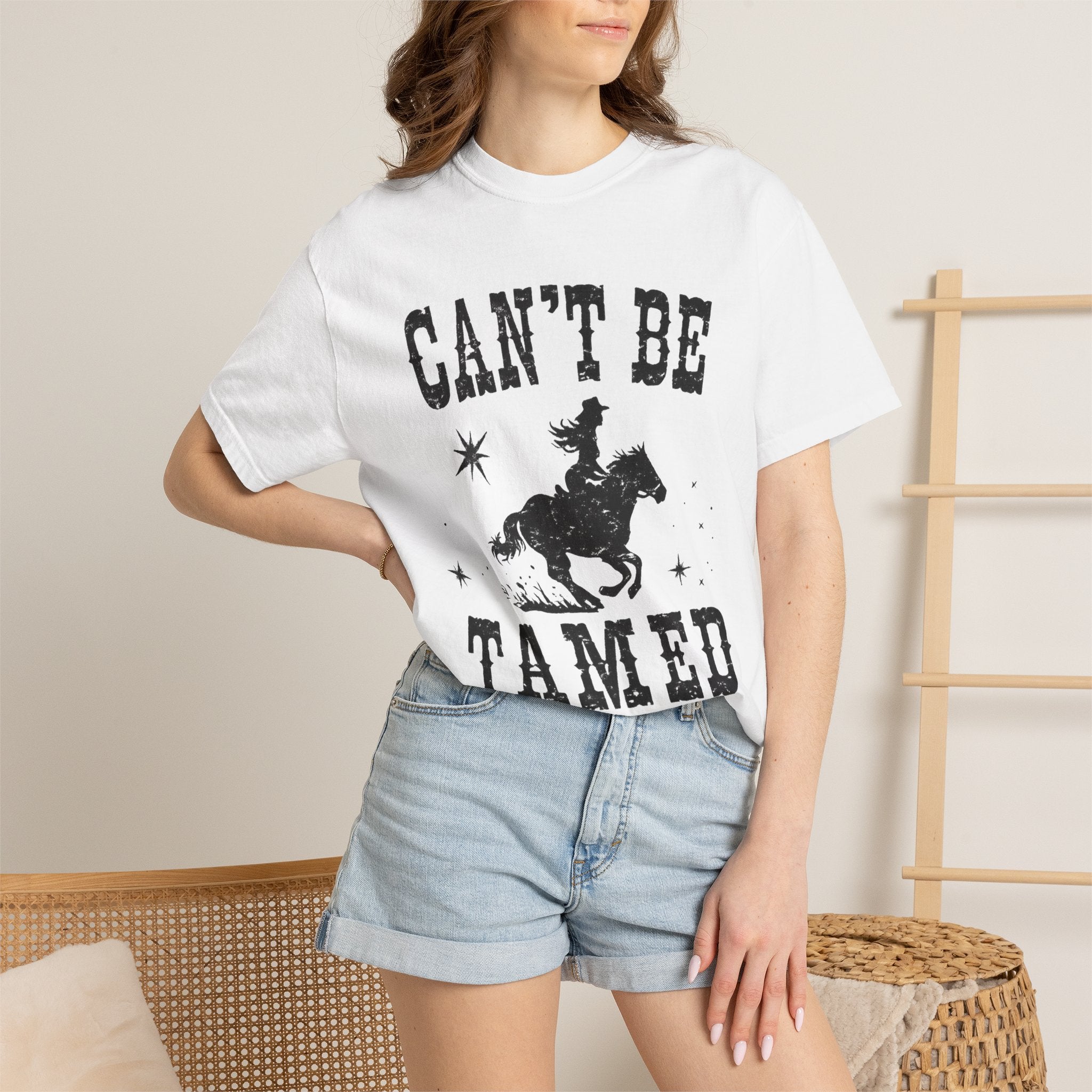 Can’t Be Tamed Western T-Shirt — Cowboy Horse Graphic Tee