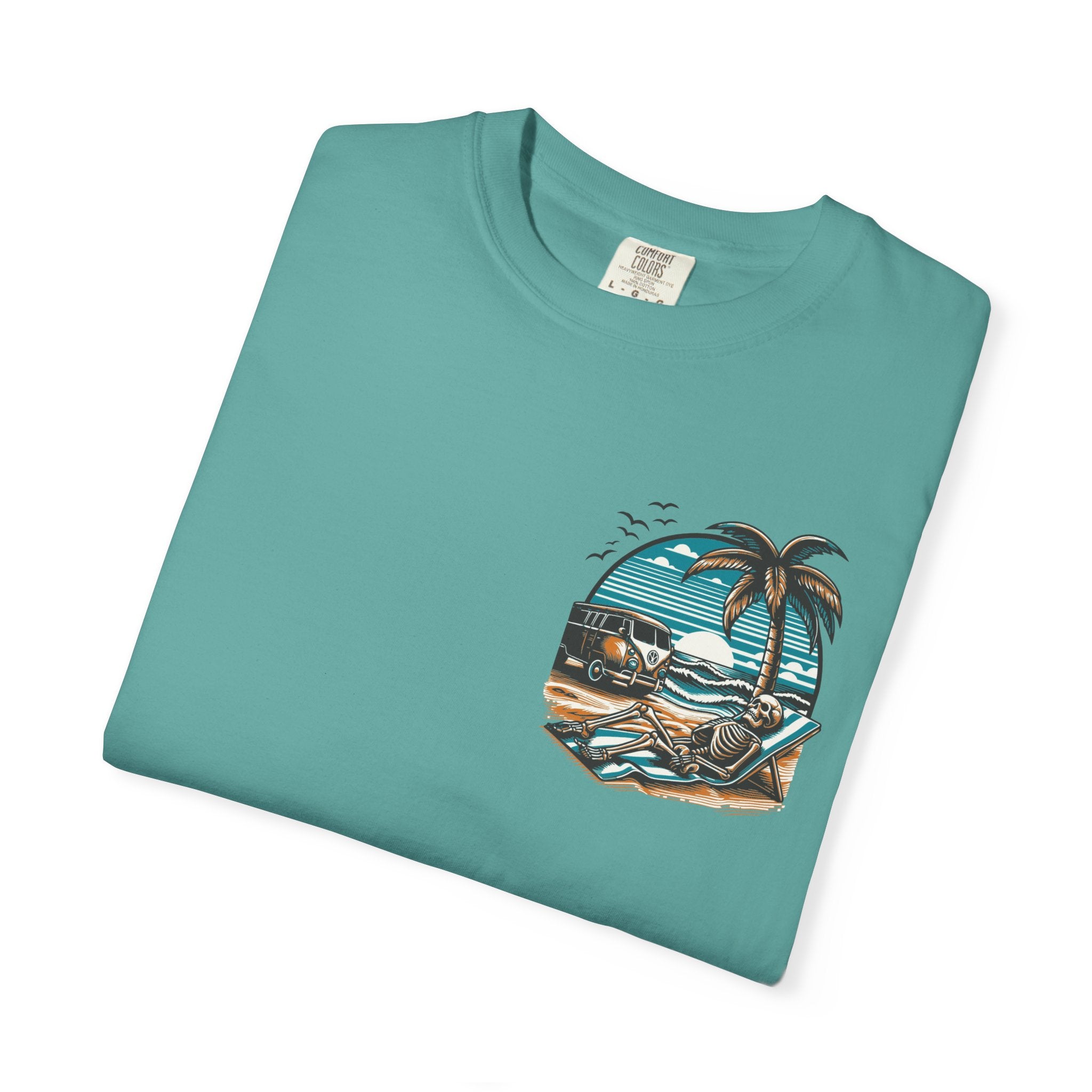 Graphic T-Shirt — "Reckless Darling: Tan Lines, Thick Thighs & Bad Decisions" Beach Van Design