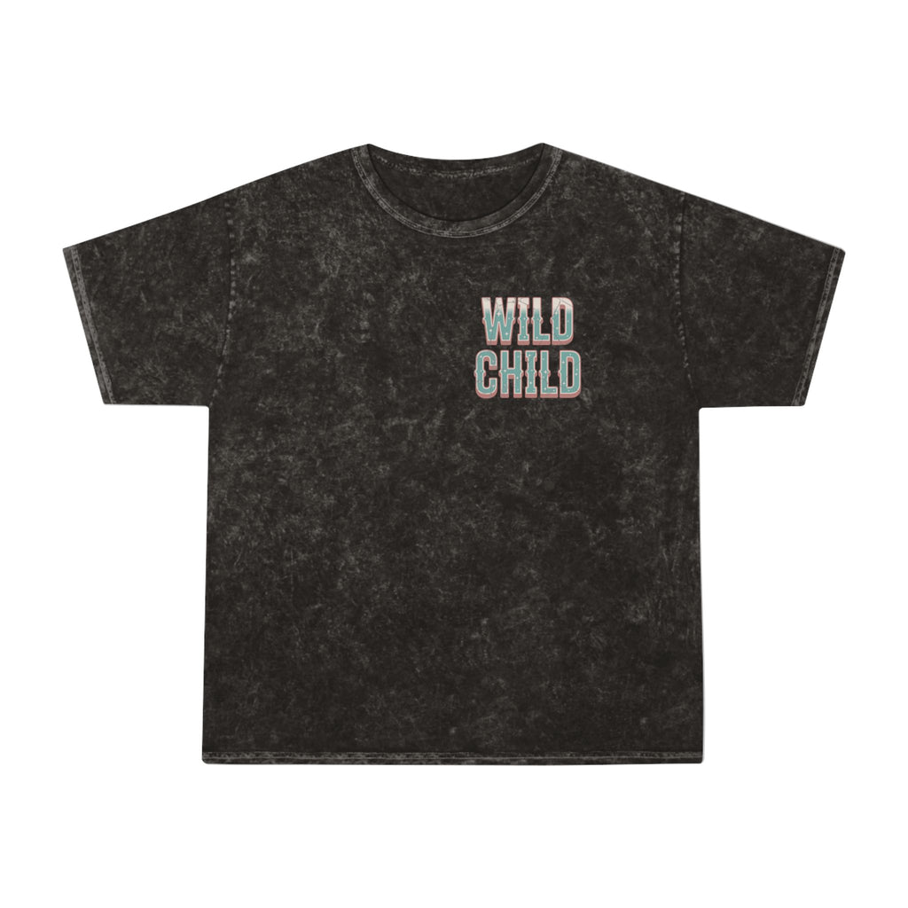 Wild Child Mineral Wash T-Shirt — Vintage Pastel Graphic Tee