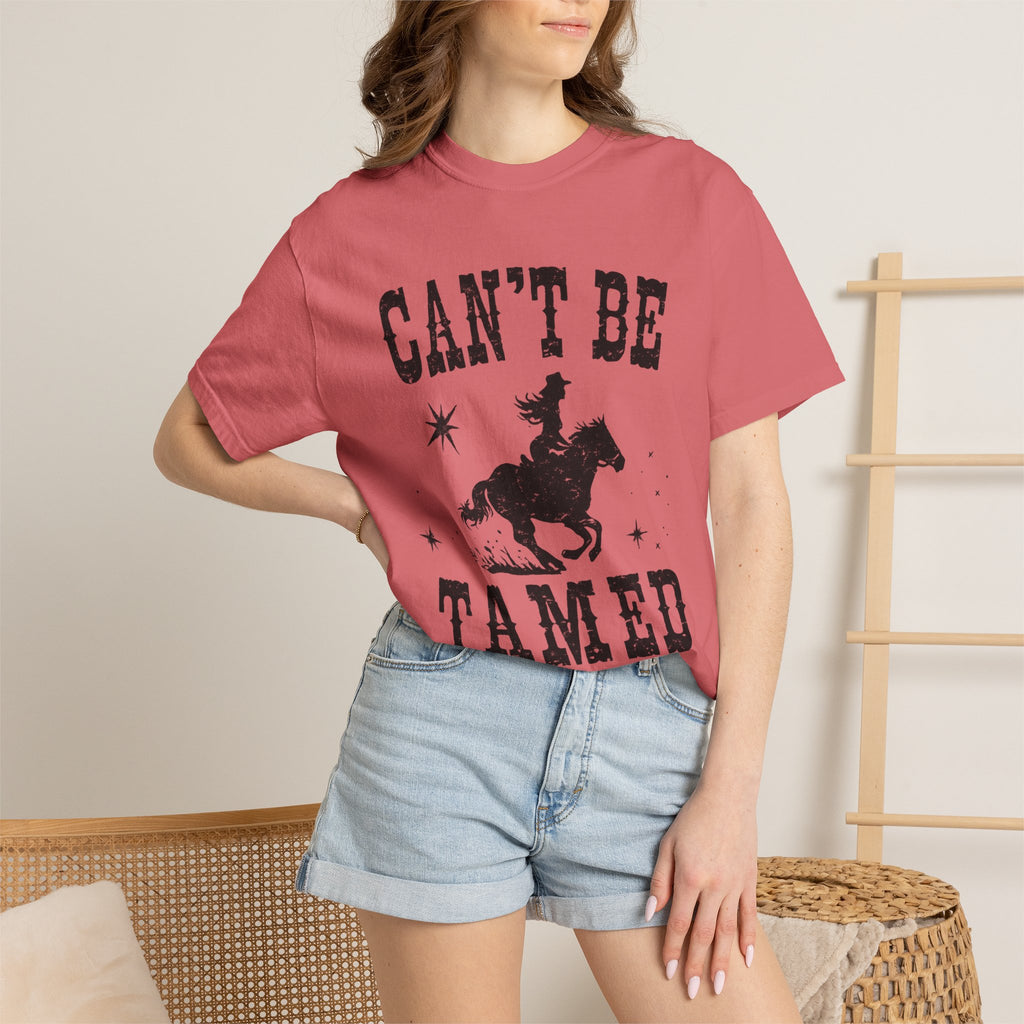 Can’t Be Tamed Western T-Shirt — Cowboy Horse Graphic Tee