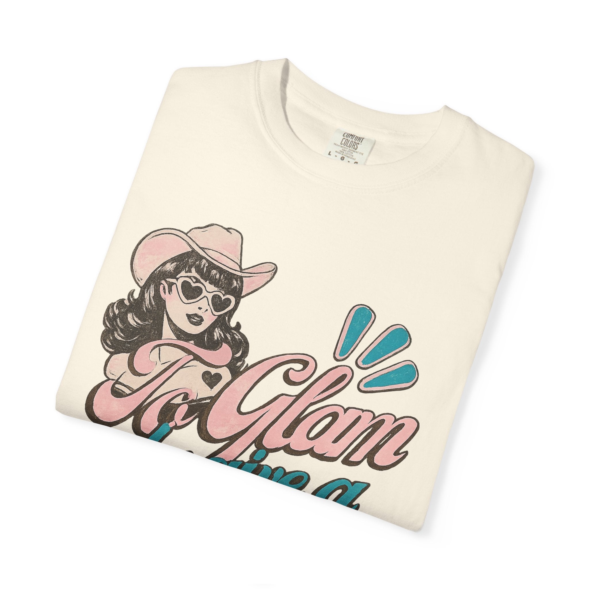 Retro Cowgirl 'To Glam to Give a Damn' Graphic Tee