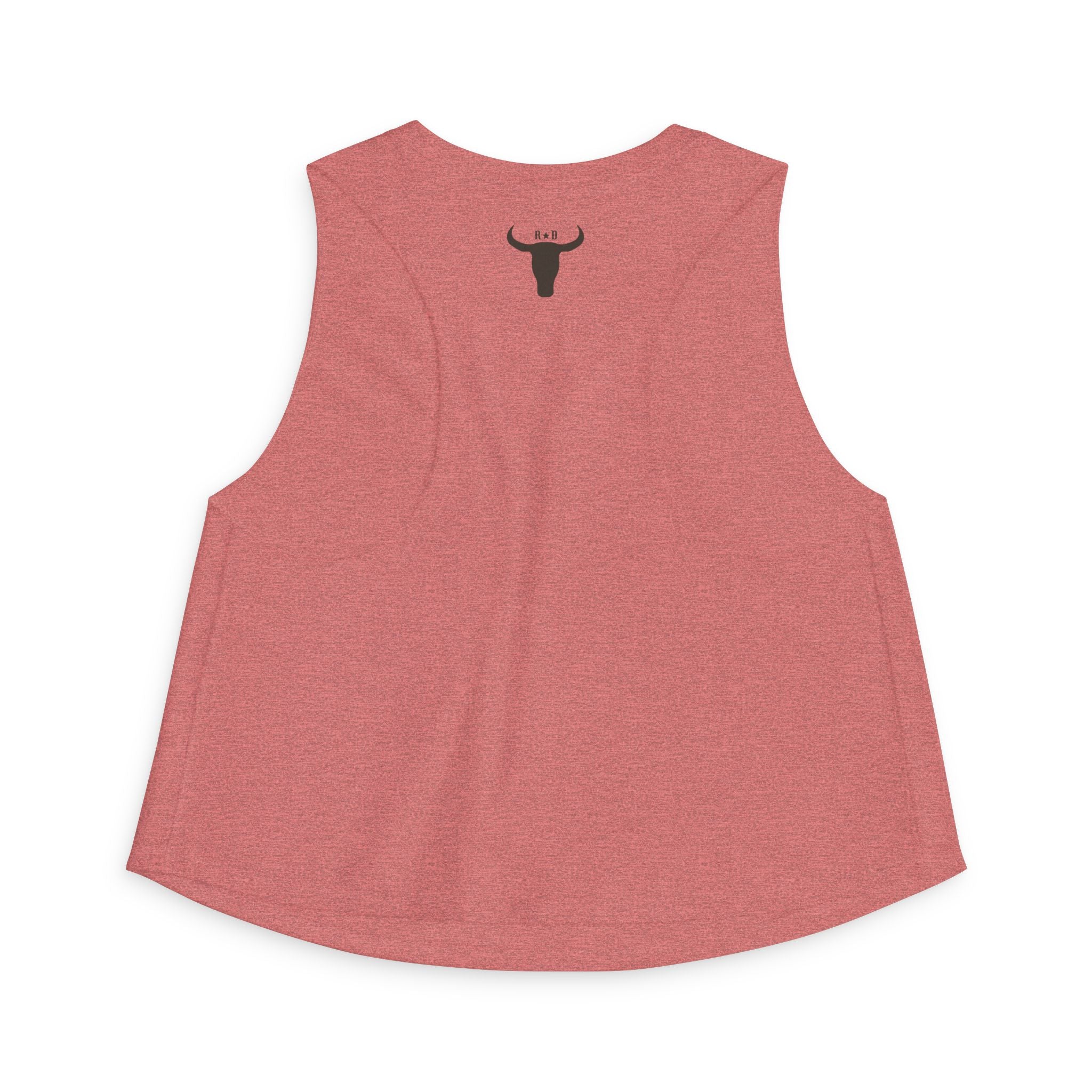 Cow Skull 'Howdy' Crop Top – Western Graphic Women's Tank