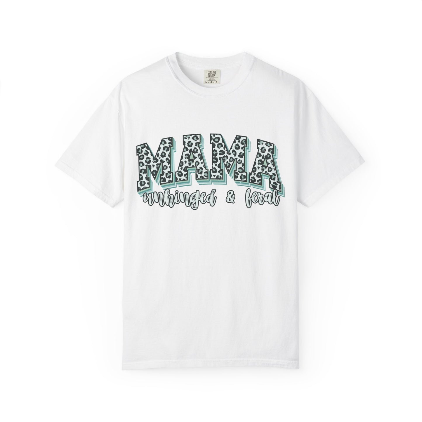 Mama Mom Leopard Print T-Shirt — Mama Managed & Fed Graphic Tee