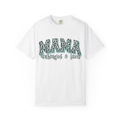Mama Mom Leopard Print T-Shirt — Mama Managed & Fed Graphic Tee