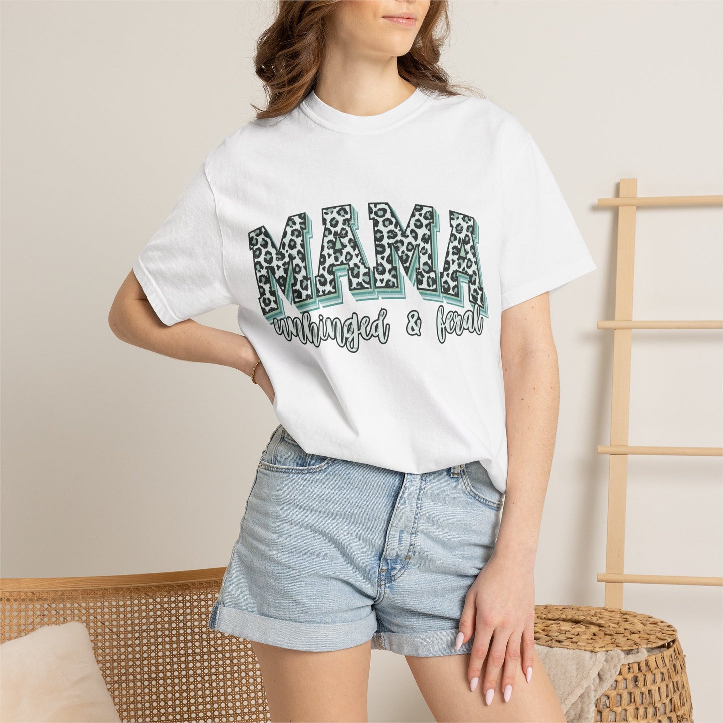 Mama Mom Leopard Print T-Shirt — Mama Managed & Fed Graphic Tee