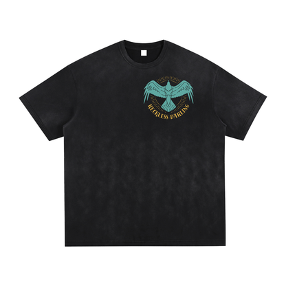 Vintage Washed Hand-Frayed T-Shirt