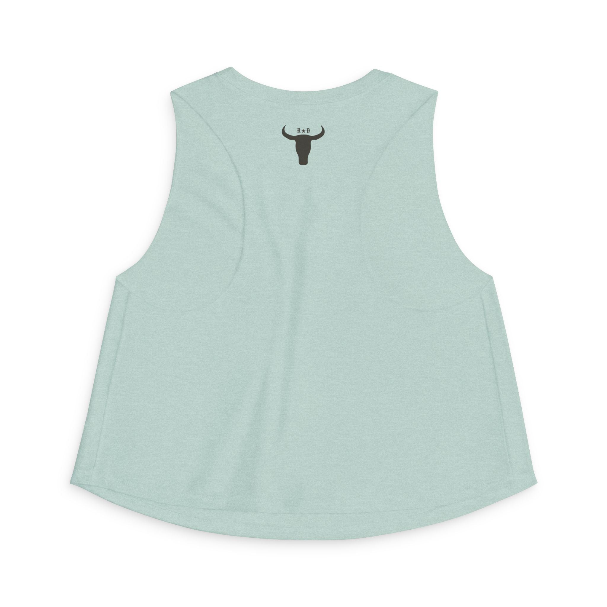 Cow Skull 'Howdy' Crop Top – Western Graphic Women's Tank