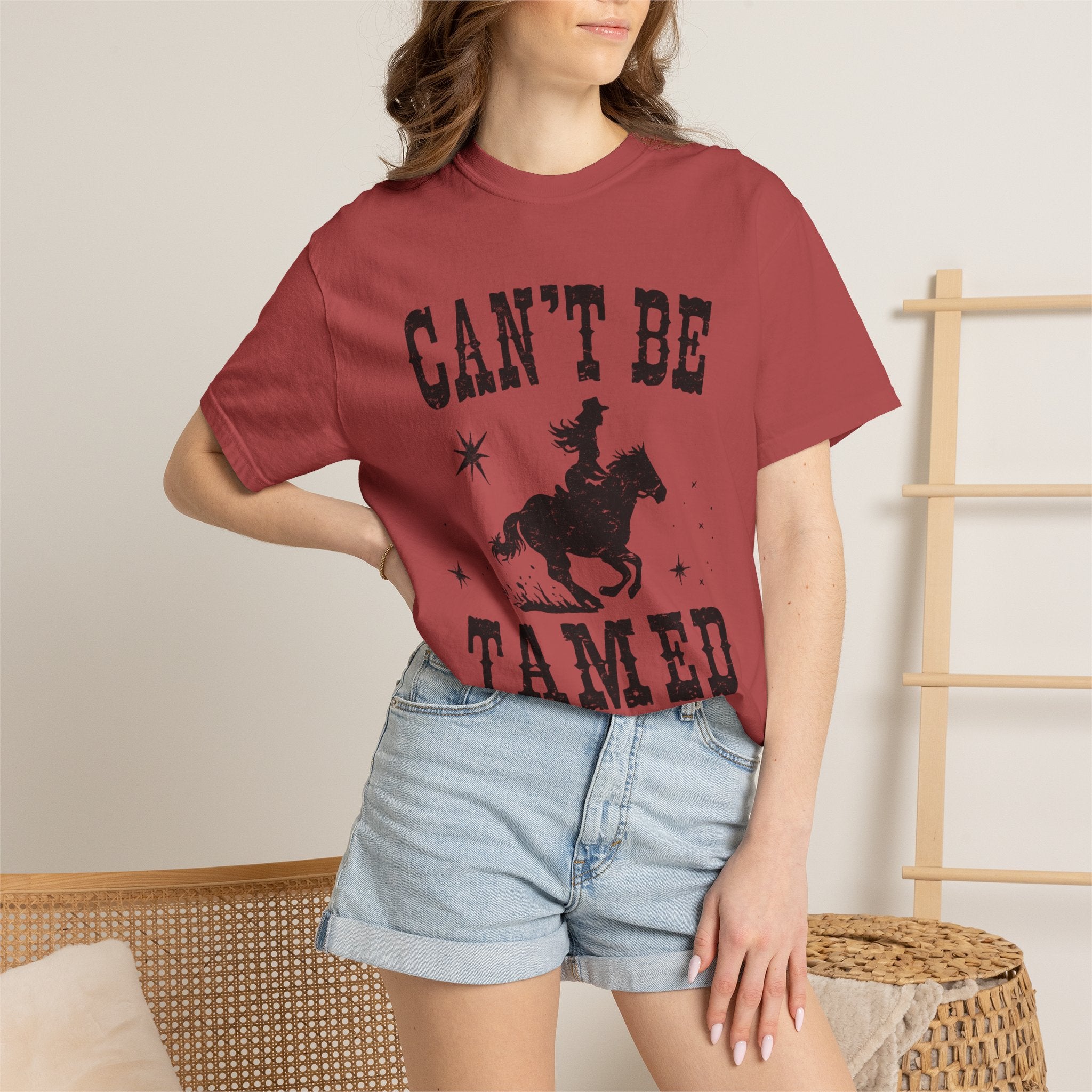 Can’t Be Tamed Western T-Shirt — Cowboy Horse Graphic Tee