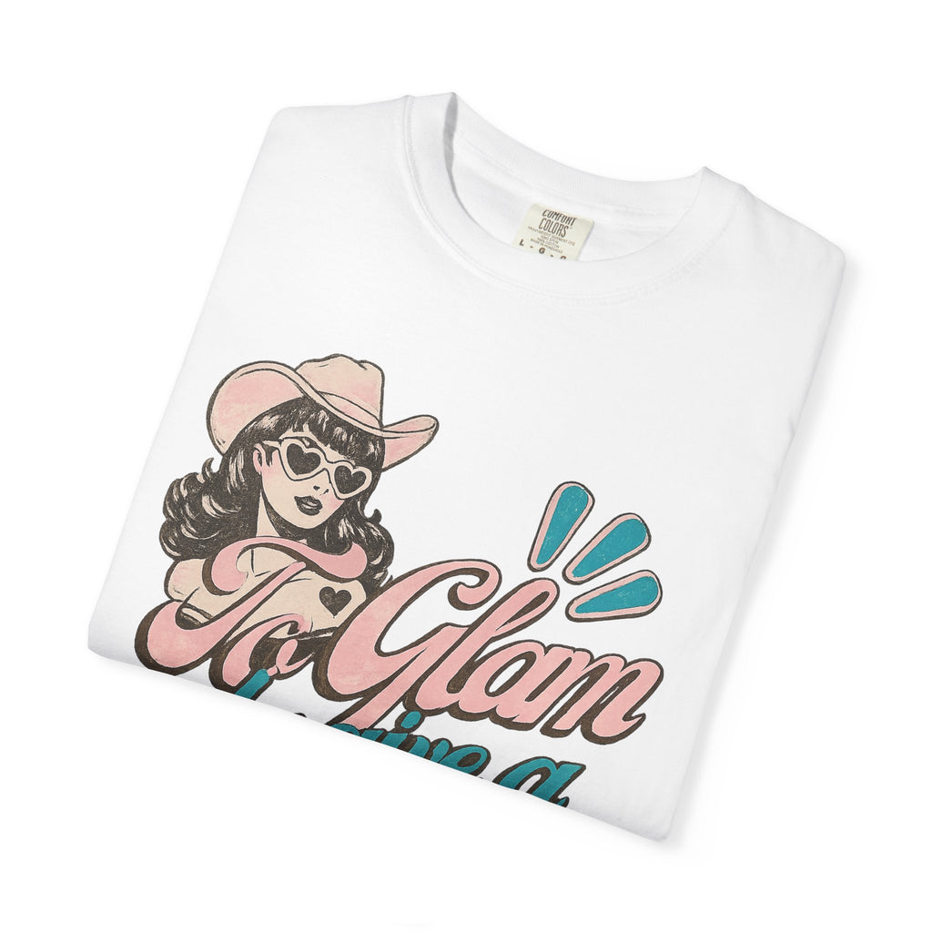 Retro Cowgirl 'To Glam to Give a Damn' Graphic Tee