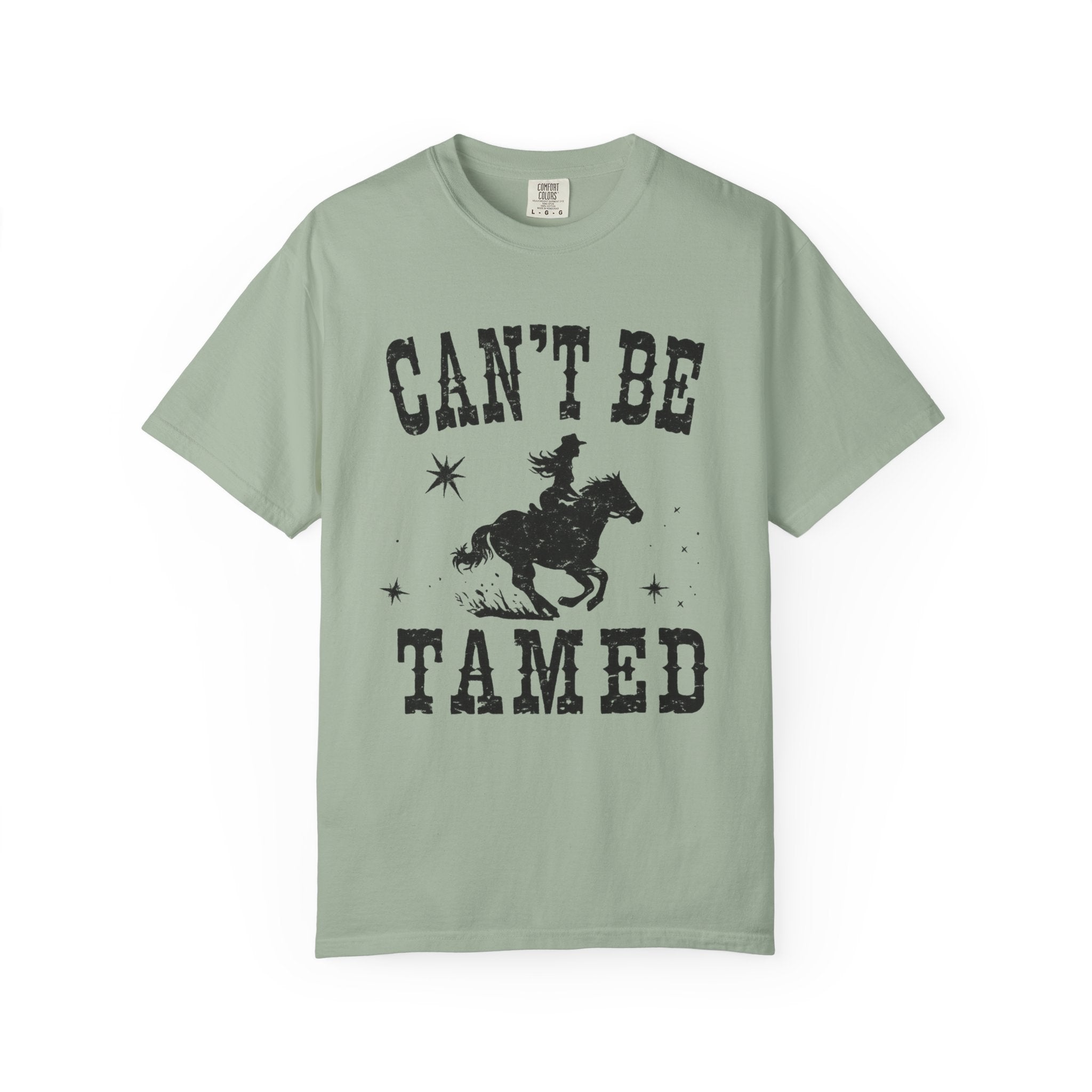 Can’t Be Tamed Western T-Shirt — Cowboy Horse Graphic Tee