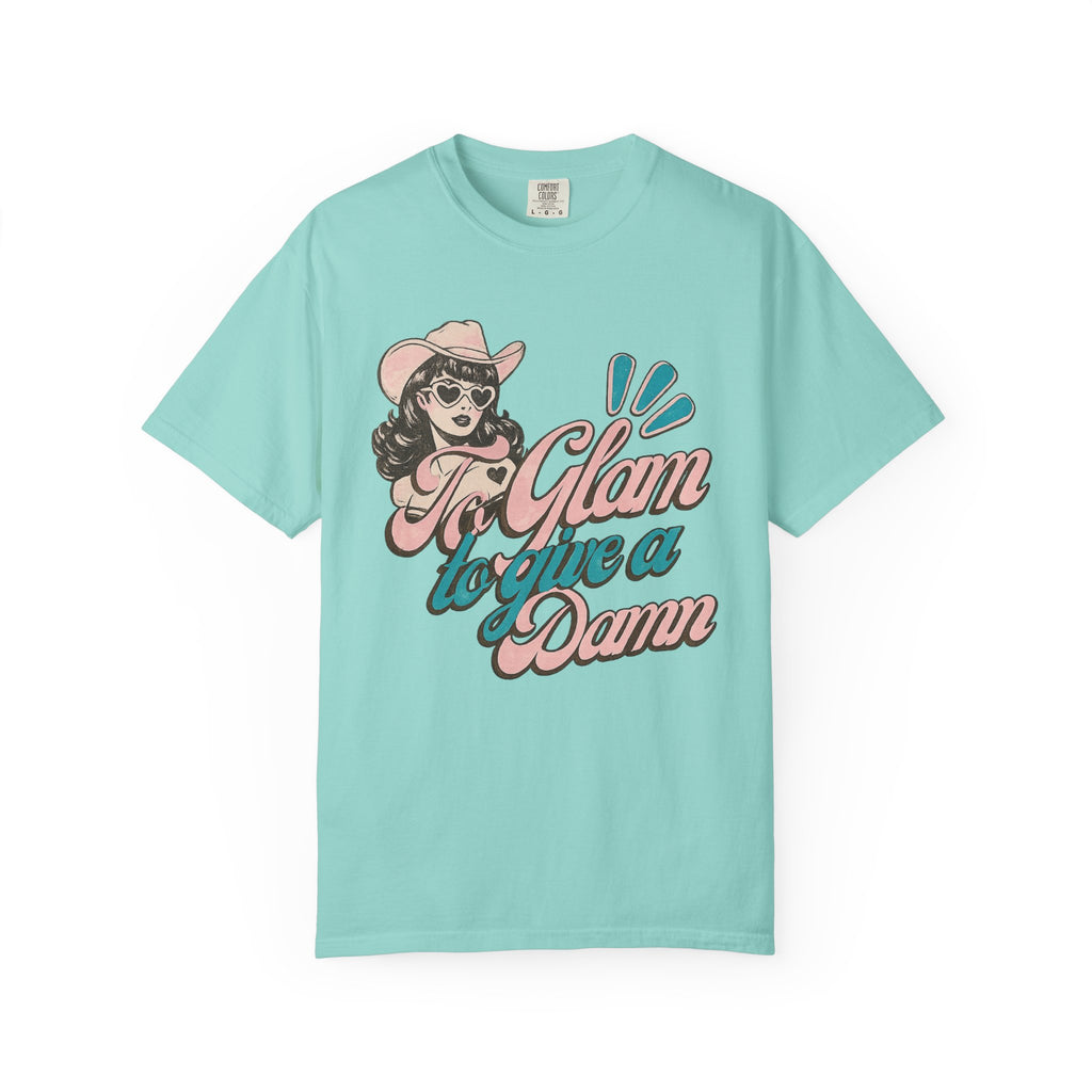 Retro Cowgirl 'To Glam to Give a Damn' Graphic Tee