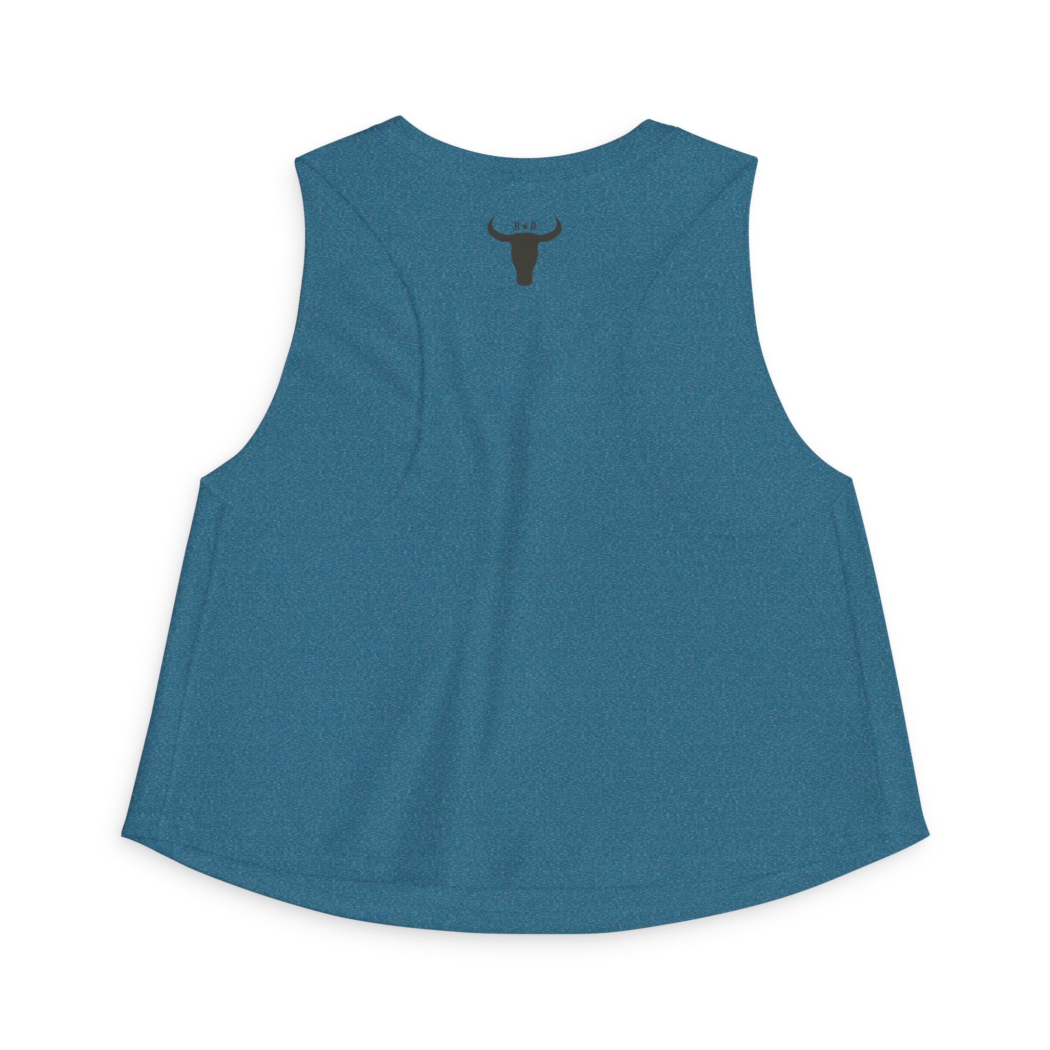 Cow Skull 'Howdy' Crop Top – Western Graphic Women's Tank