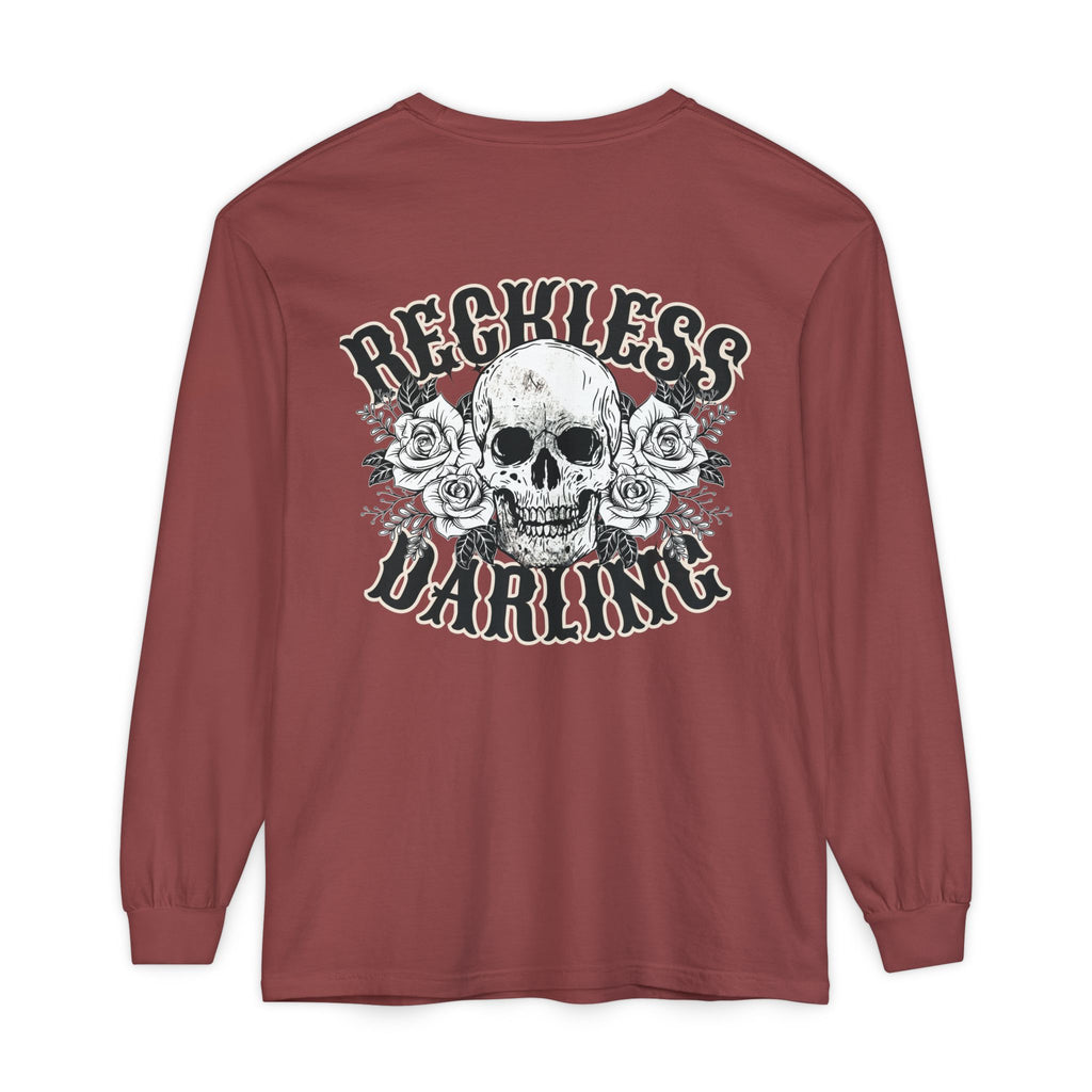 Reckless Darling Skull Long Sleeve Tee