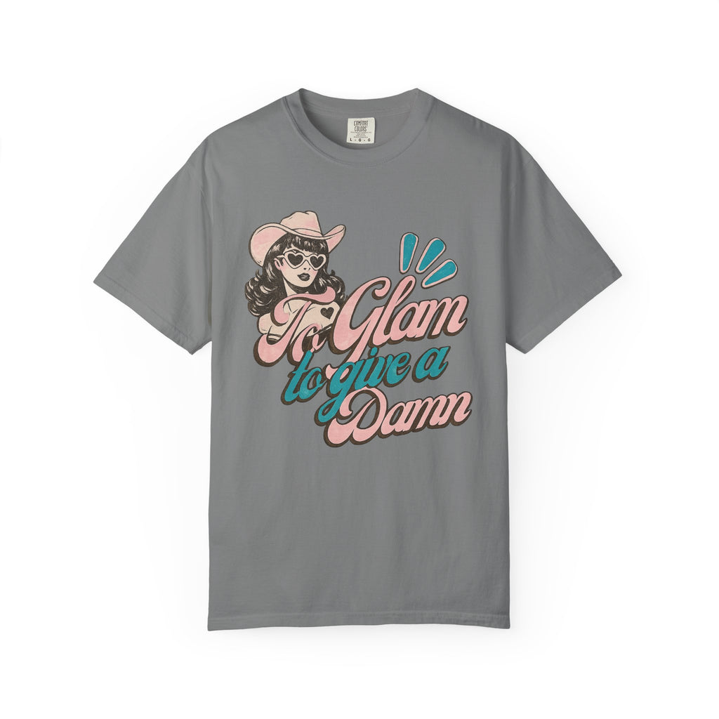 Retro Cowgirl 'To Glam to Give a Damn' Graphic Tee