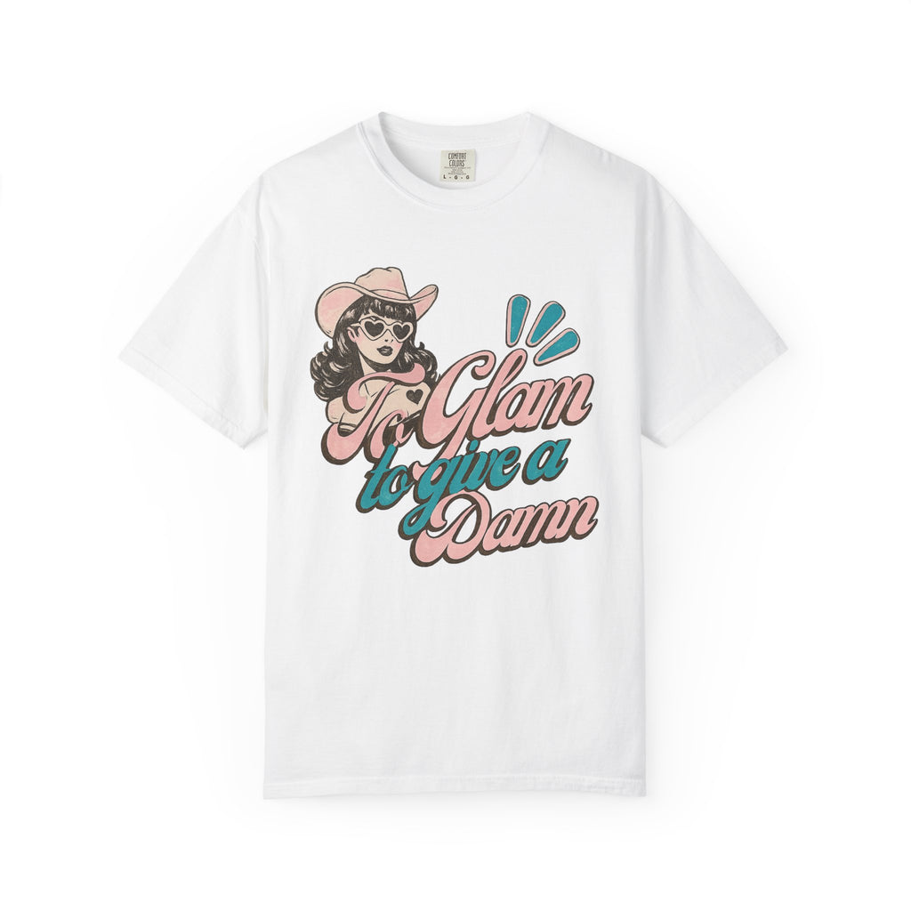 Retro Cowgirl 'To Glam to Give a Damn' Graphic Tee