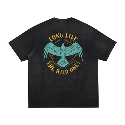 Vintage Washed Hand-Frayed T-Shirt